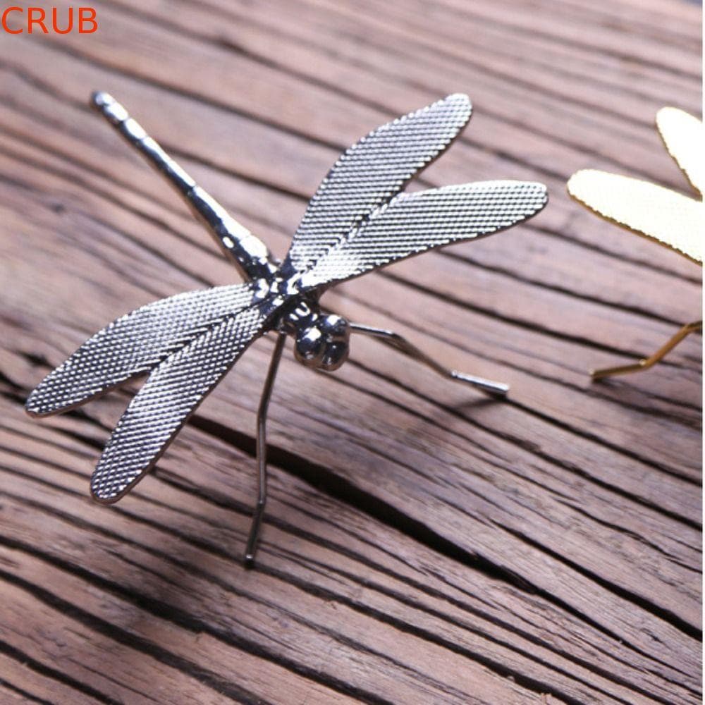 Ornamento De Libélula  , De Simulação De Metal Pequena Durável 3D Seis Pés Chá Decoração De Casa Para Animais De Es
