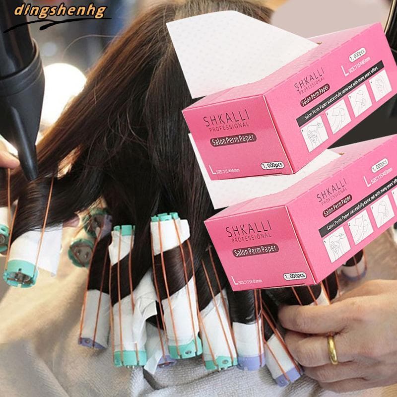 1000 Peças De Papel De Tintura De Cabelo De Espuma Reutilizável , Tiras De Destaque De Coloração Profissional Para Estil