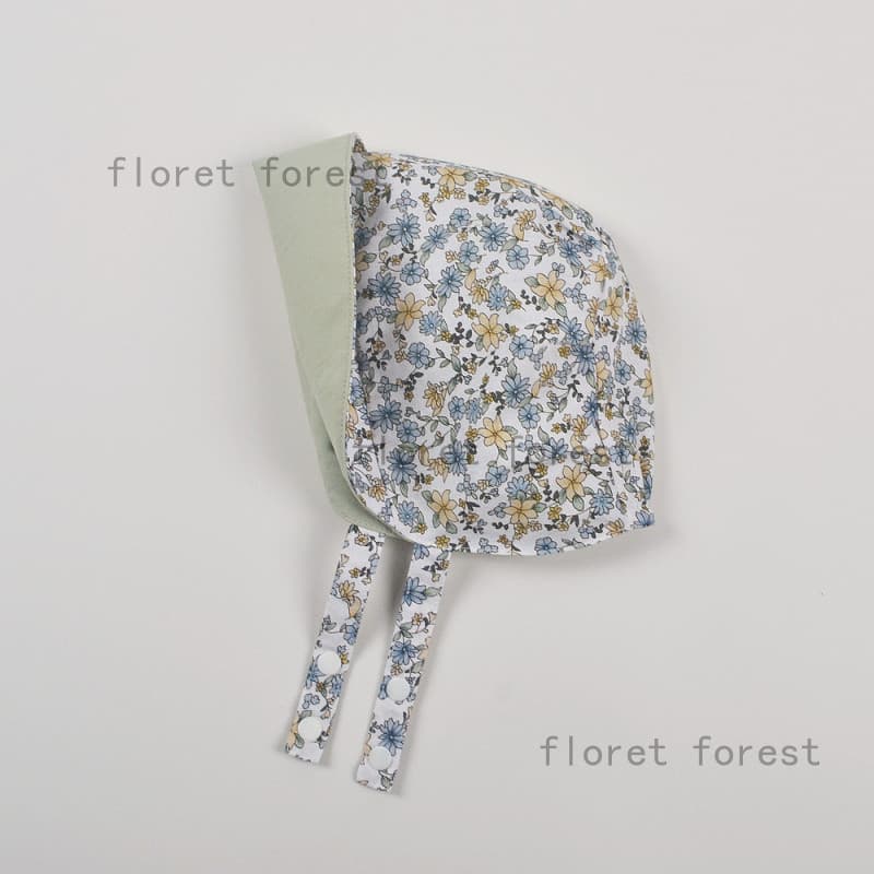 Moinmlon dupla face primavera outono verão novo estilo meninas algodão cabeça boné bebê Floral princesa flangeando tribu