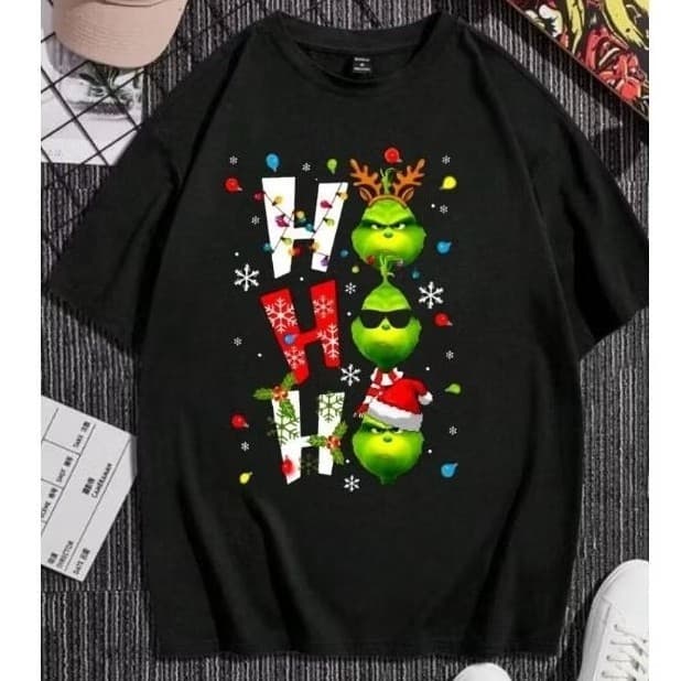 camisa de Natal hohoho 3 unissex (100%algodão)