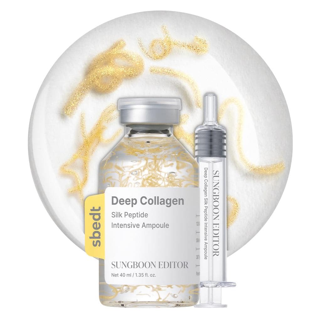 SUNGBOON EDITOR Glow - Sérum de peptídeos de seda de alta eficiência, contendo peptídeo de cobre, colágeno e vários pept