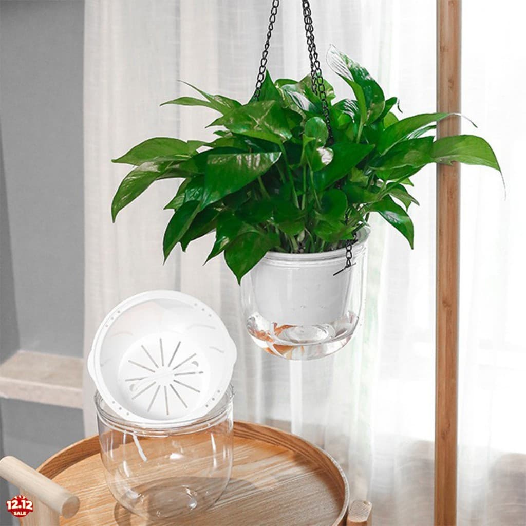 Vaso De Flores De Mesa Tipo Suspensão Com Furos De Drenagem E Armazenamento De Água Mais Para Sala De Estar Quarto