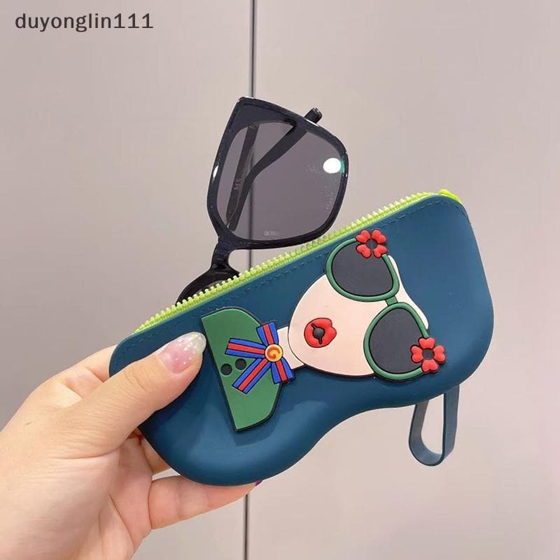 (duyonglin111) Novo Saco De Óculos Portátil Multifuncional À Prova De Poeira E D'água Bolsa De Moedas De Silicone Sacos