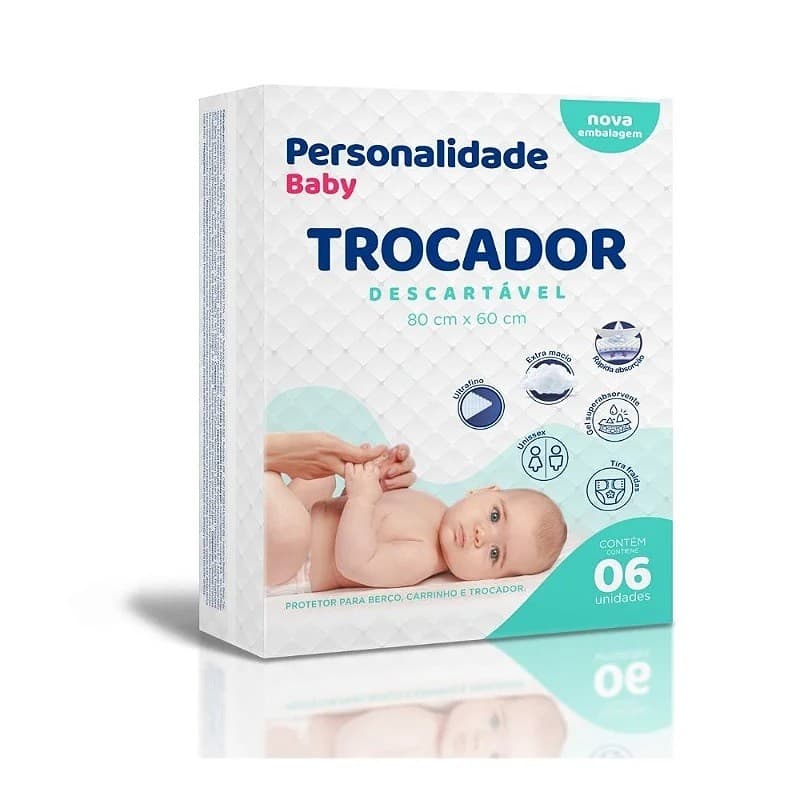 Trocador Personalidade 80cm X 60cm - Pacote 6 Un.