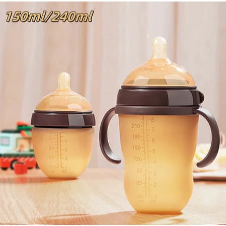 Mamadeira Infantil Anticólica 150ml/240ml | Silicone Alimentício Resistente a -20°C~120°C 0-36 Meses