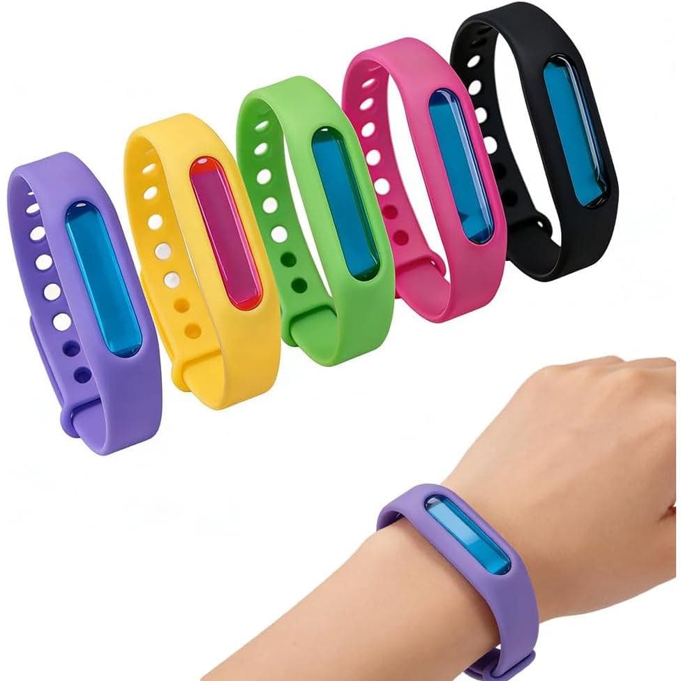 Pulseira Repelente de Mosquitos, Pulseira Repelente de Mosquitos à Prova d'Água, Pulseiras Repelentes de Mosquitos para