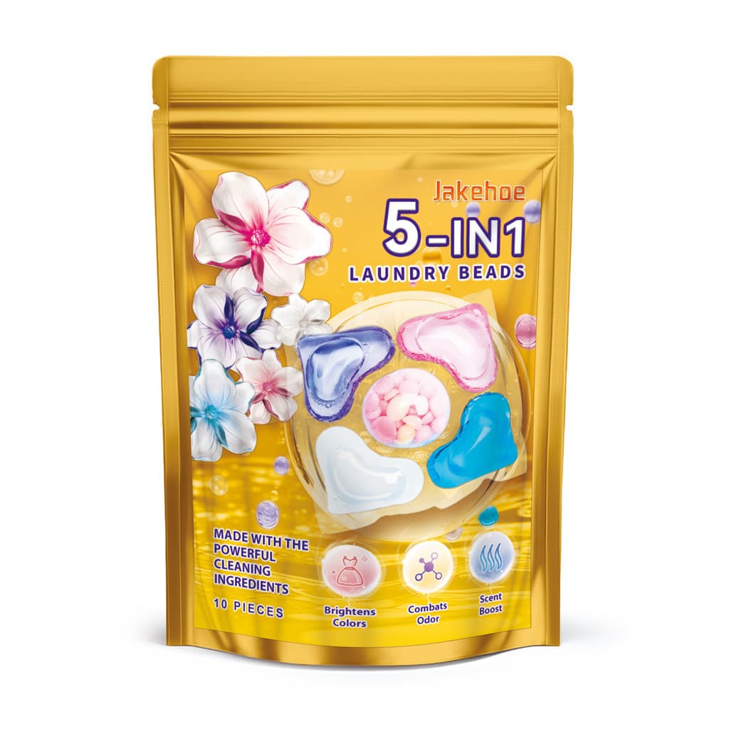 Bolas de lavagem Jakehoe 5 em 1, usadas para remover manchas de roupas, deixar uma fragrância duradoura e proteger e ama