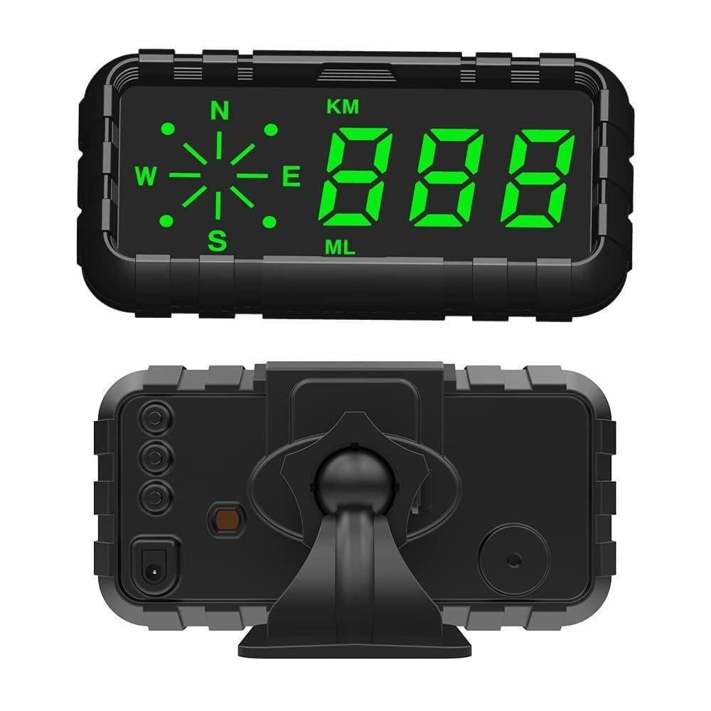 AUTENS HUD Universal GPS Display Head-Up Digital, Velocímetro, Alerta de Velocidade de Condução, Lembrete de Fadiga, Apl