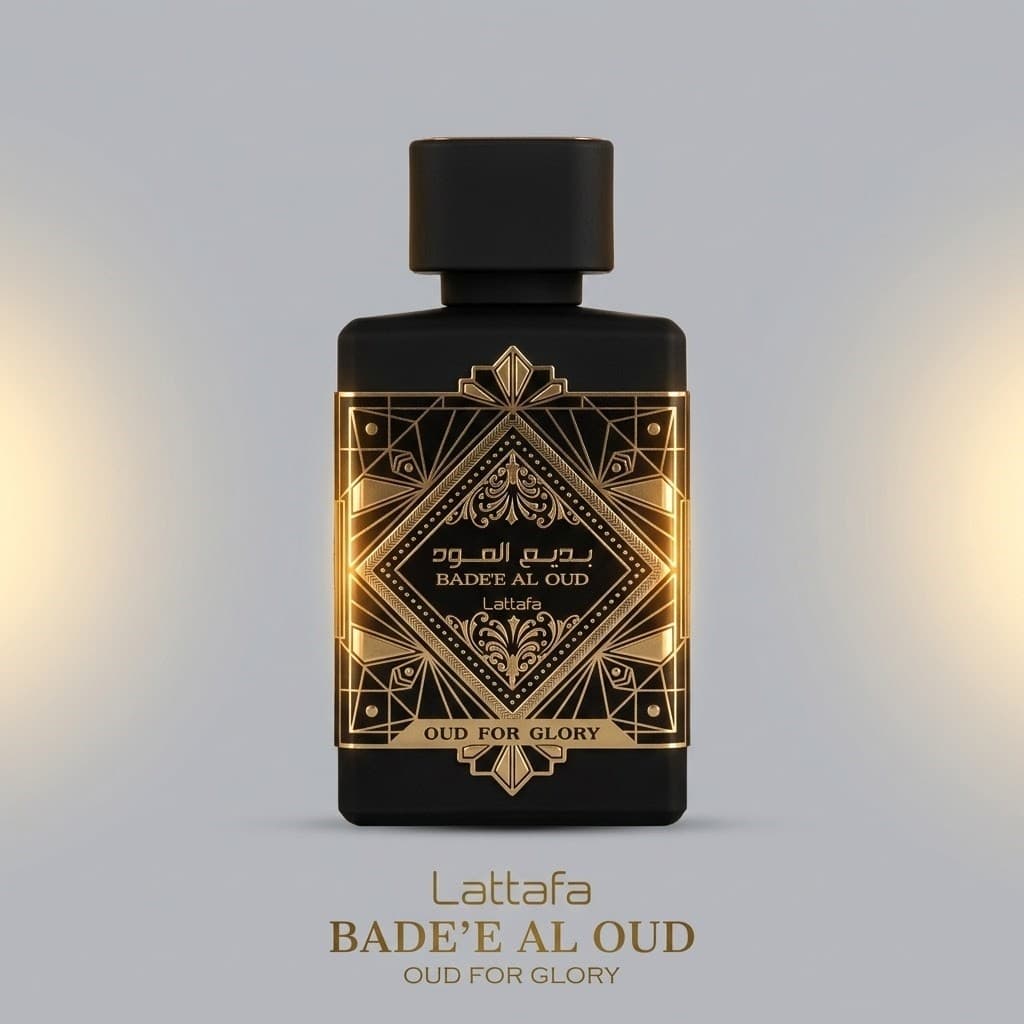 Perfume Árabe Lattafa Bade'e Al Oud Oud for Glory 100ml EDP Unissex, Amadeirado Oriental, Oud Intenso, Original
