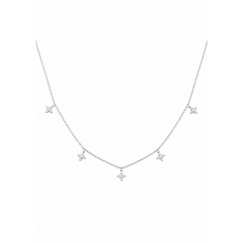 Choker Flores Prata 925