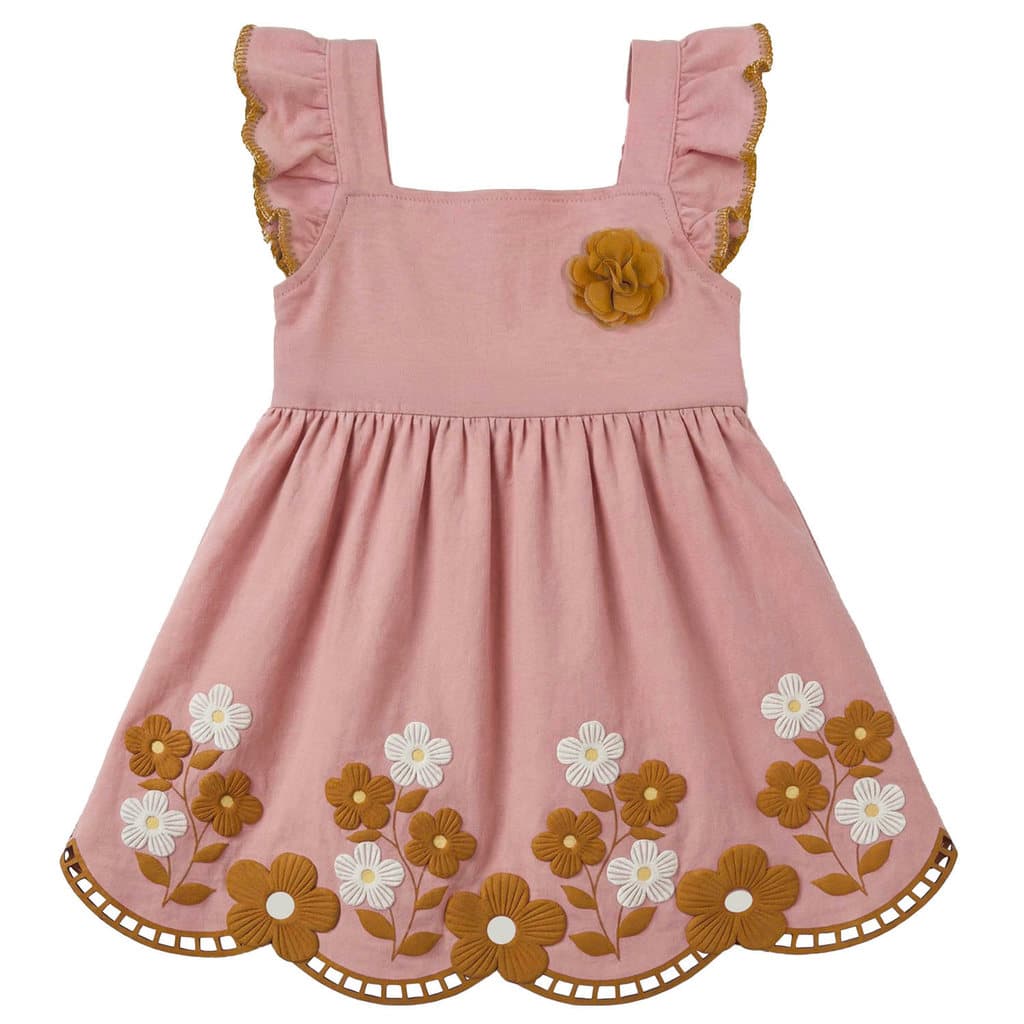 Vestido Infantil Feminino Floral Passeio Festa