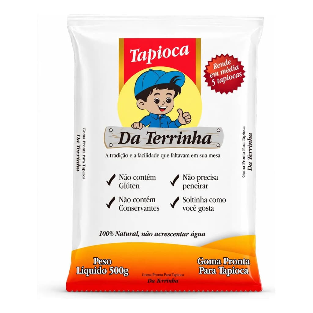 Tapioca da terrinha pacote de 500g