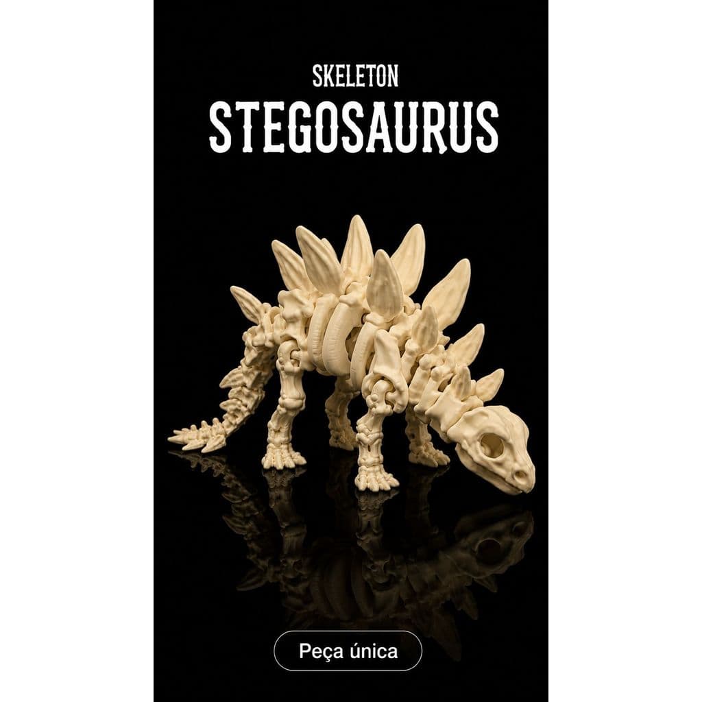 Kit com 6 Dinossauros Esqueleto que Brilham no Escuro