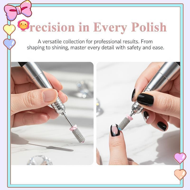 [beautifulhome] Brocas Para Unhas De Carboneto Fresa Profissional À Prova De Ferrugem Manicure Remoção De Strass Uso Em