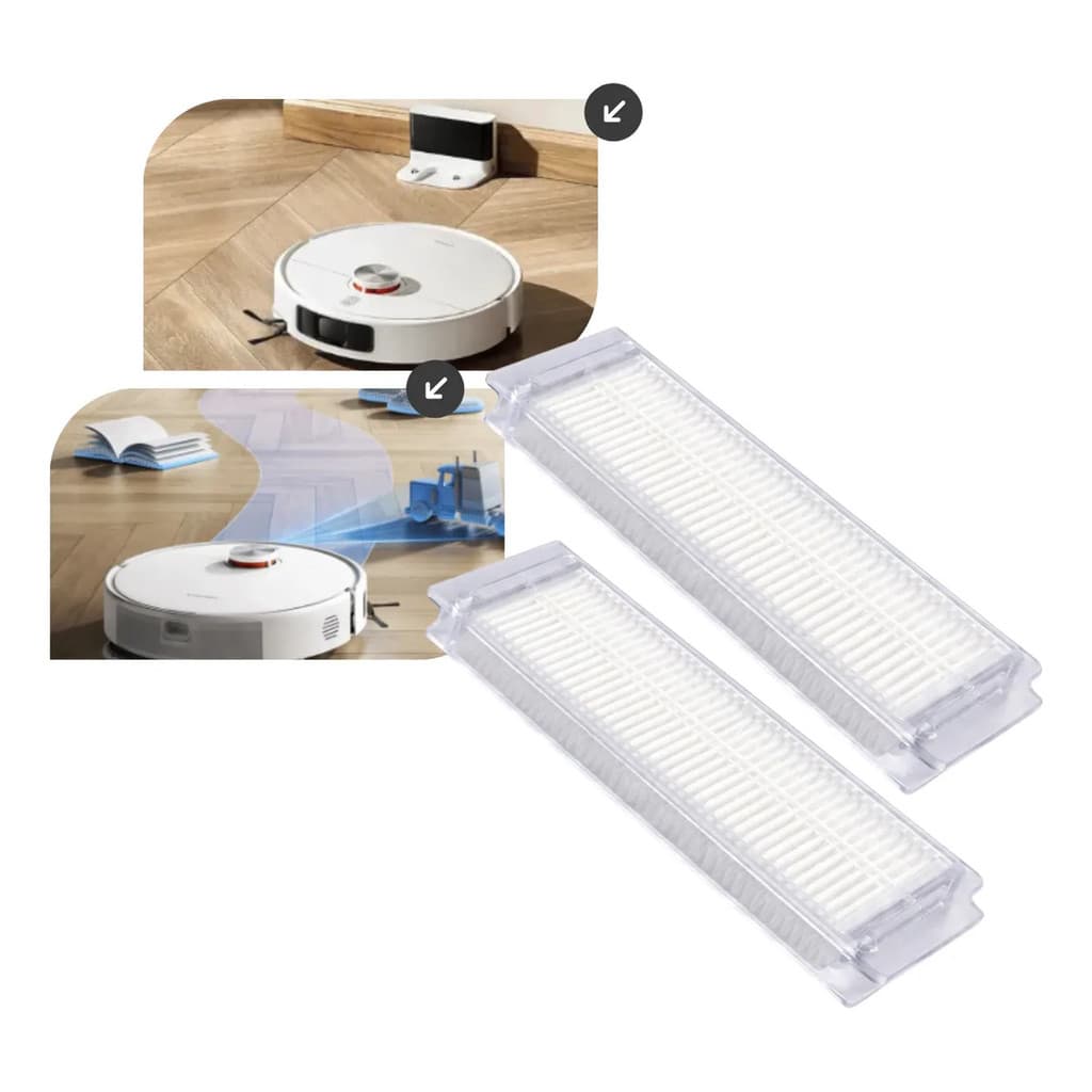 2 Filtros Hepa S40 Pro Ov71gl Robô Aspirador Xiaomi Vacuum