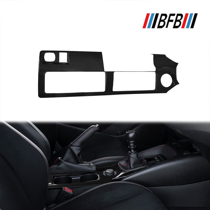 Adequado para 23-25Toyota Corolla GR Fibra de Carbono Tampa do Painel de Engrenagens de Controle Central GR Adesivos Int