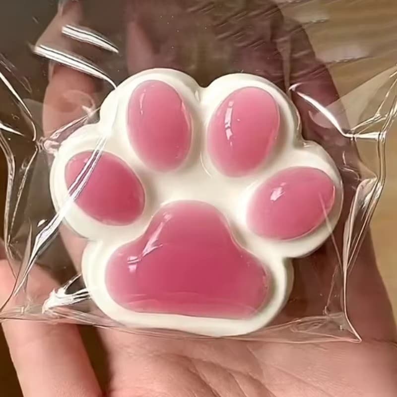Kawaii Cat Paw Mochi Squishy , Brinquedo Simulado Para Comida Bonito Apertar Os Pés , Antiestresse , Alívio Do Estresse