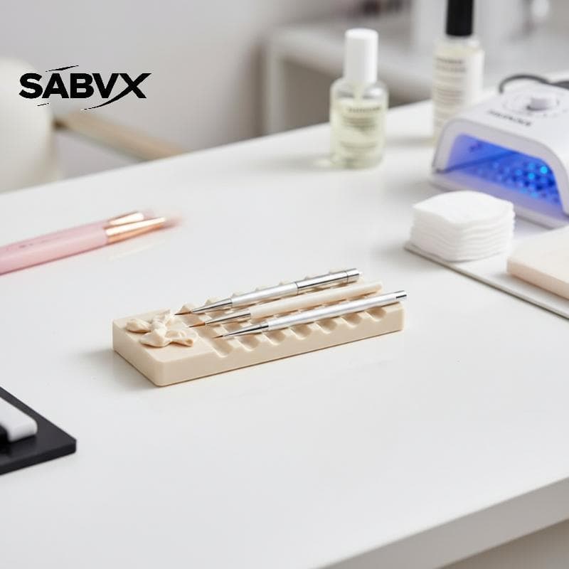 SABVX Forma De Laço Arte Do Prego Escova Caneta Titular Anti-Queda Suporte Estável Para Casa DIY Manicure Iniciante Salã