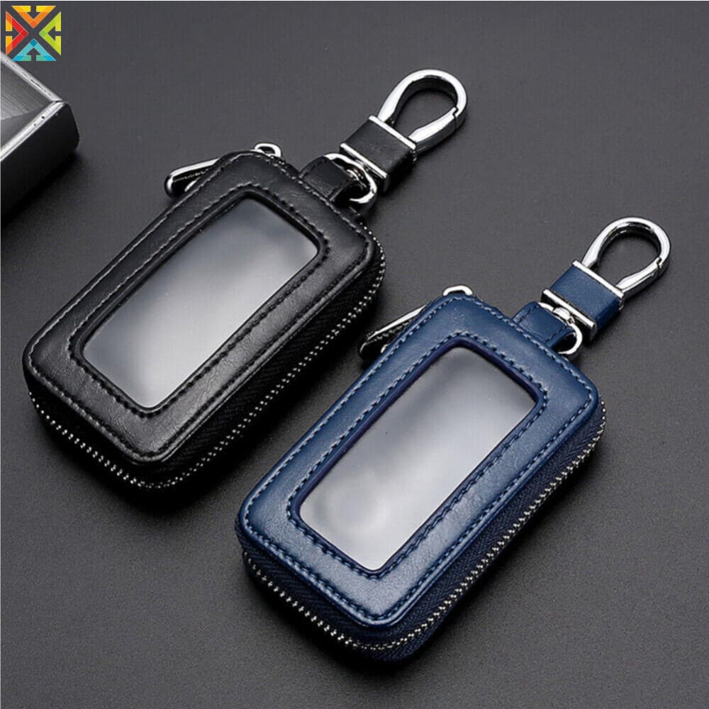 Elegante Estojo Retrô Com Zíper Para Chave Remota De Carro, Universal