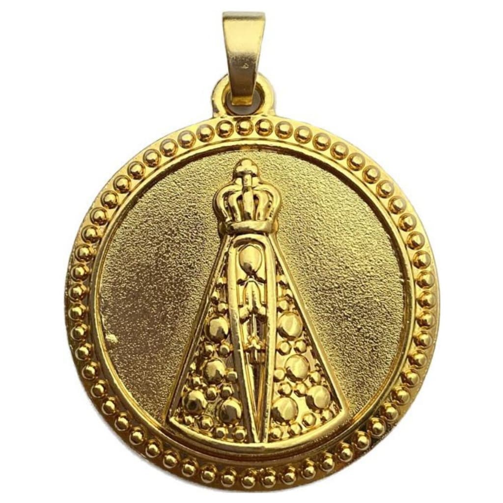Pingente Nossa Senhora Orixá banhado a Ouro 18k Umbanda Candomblé