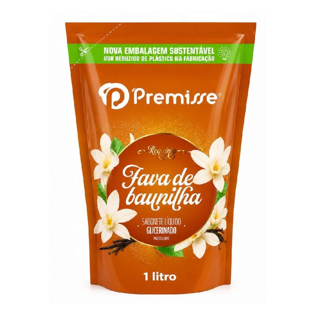 Refil Sabonete Liquido Fava de Baunilha 1L Premisse