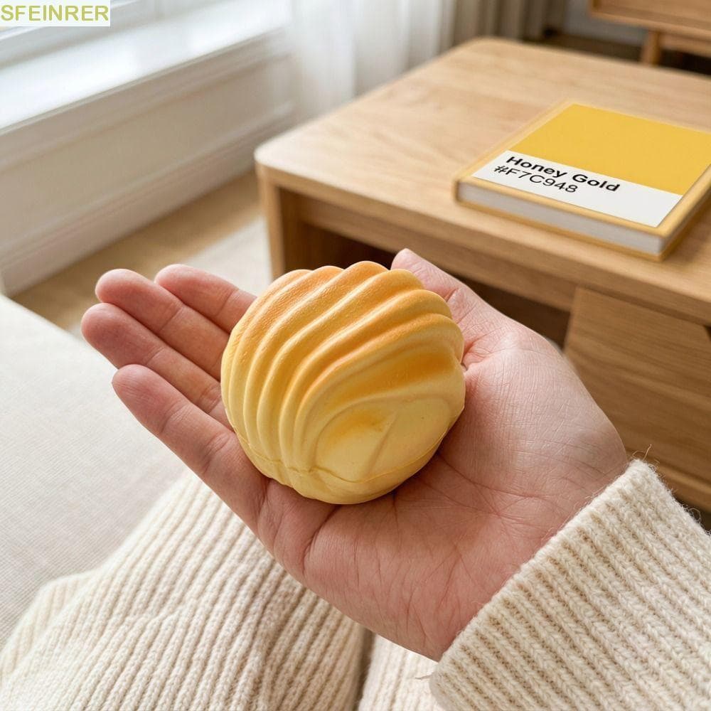 SFEINRER Brinquedo De Apertar Pão Macio , Mole De Sensorial De 9 Grades De Mão De Liberação Ventilação De Recuperação Le