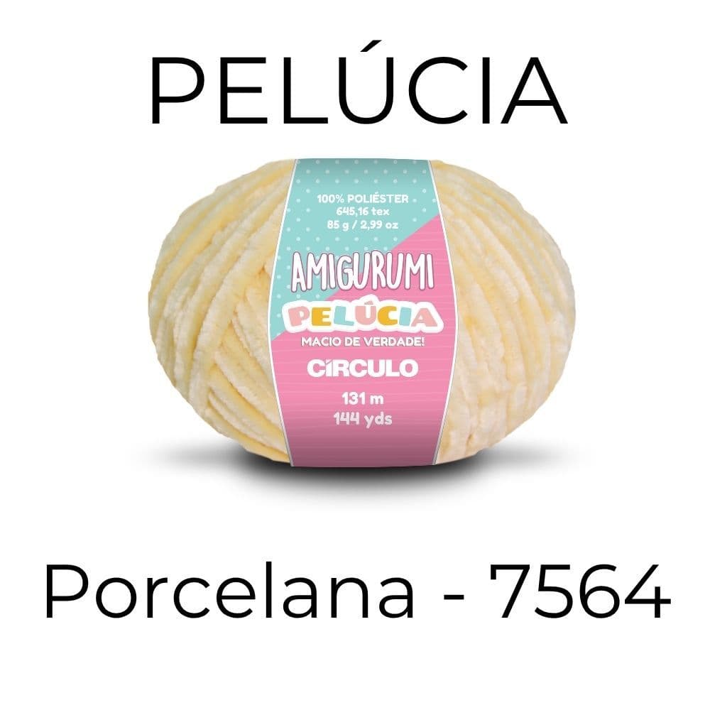 Fio Pelucia Linha Amigurumi Circulo – Cor Porcelana 7564