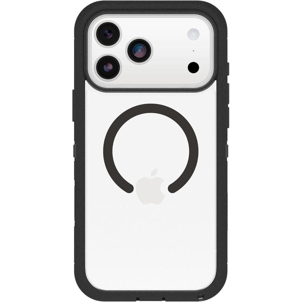 Capa Transparente OtterBox 17 Pro Max Defender Series Pro XT - Dark Side - Preta - Capa Resistente, Robusta e Durável, E
