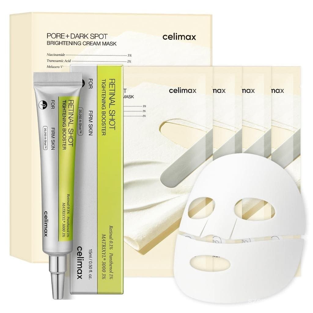 celimax Retinal Shot Creme Máscara Firmadora e Iluminadora de Manchas Escuras e Poros 4 Unidades |   Duo Estético para C