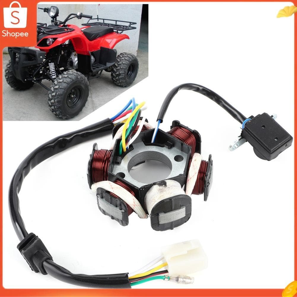 Hap Bobina de estator magneto Vistreck GY6 C110-6 para Dirt Bike ATV - peça de reposição de cobre