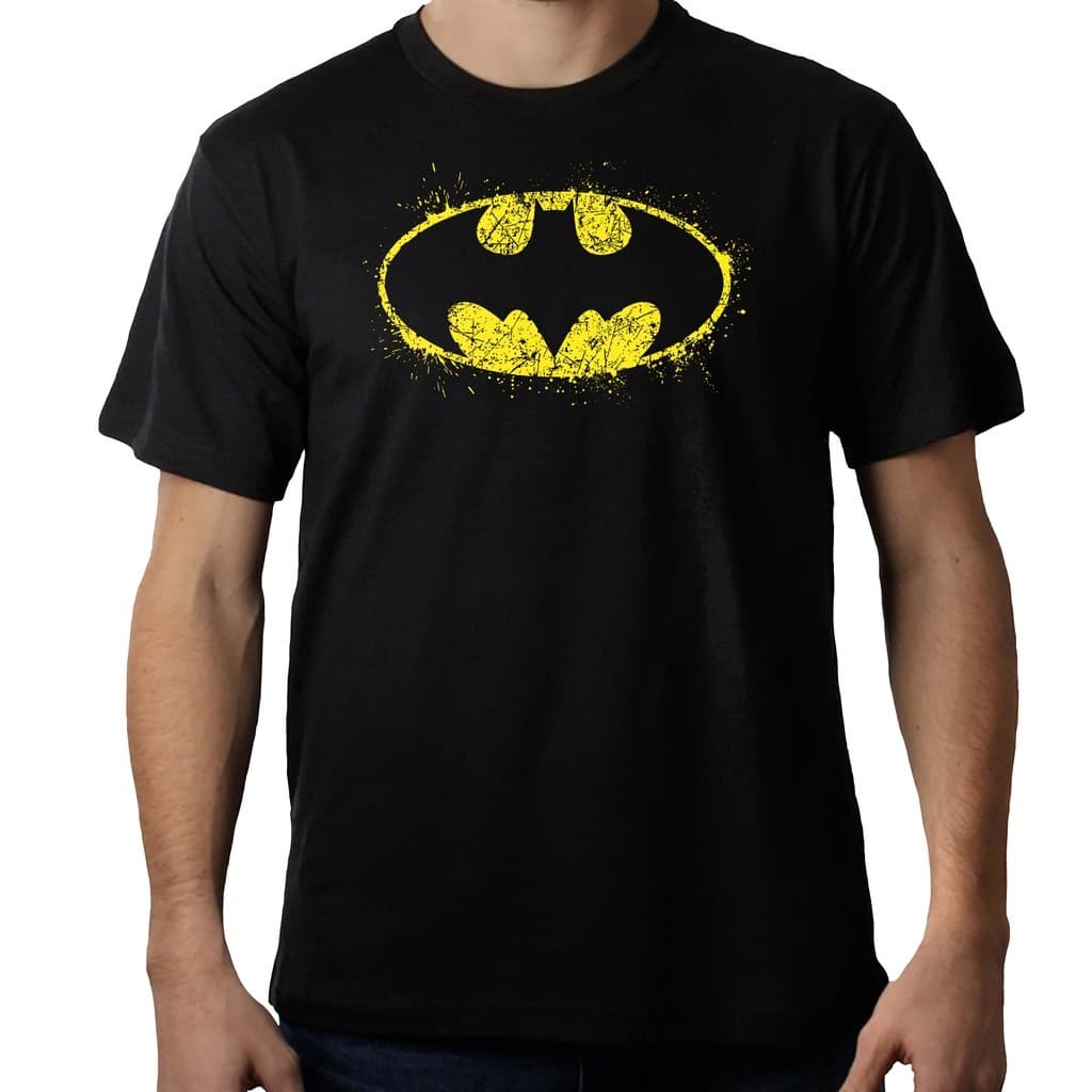 Camiseta Masculina Símbolo do Batman Estampado unissex em algodão