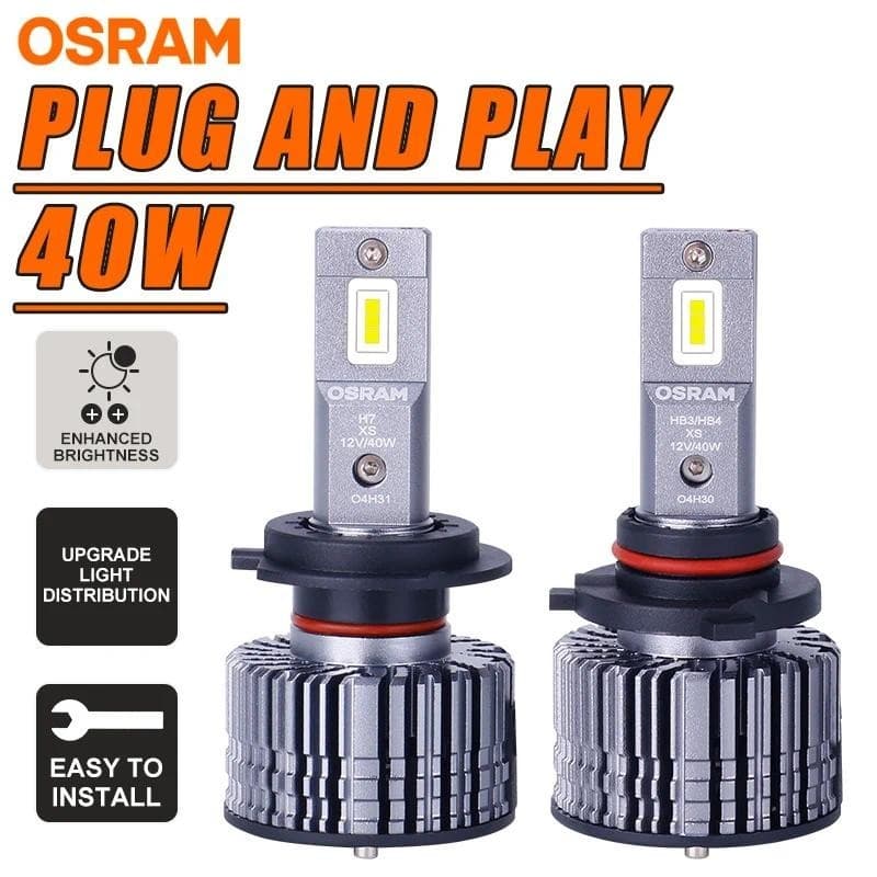 OSRAM H7 LED Farol H4 Moto Hi/Lo H1 H8 H9 H11 De Nevoeiro HB3 HB4 9005 9006 9012 HIR2 Lâmpadas De Carro 6000K 80W 5 Anos