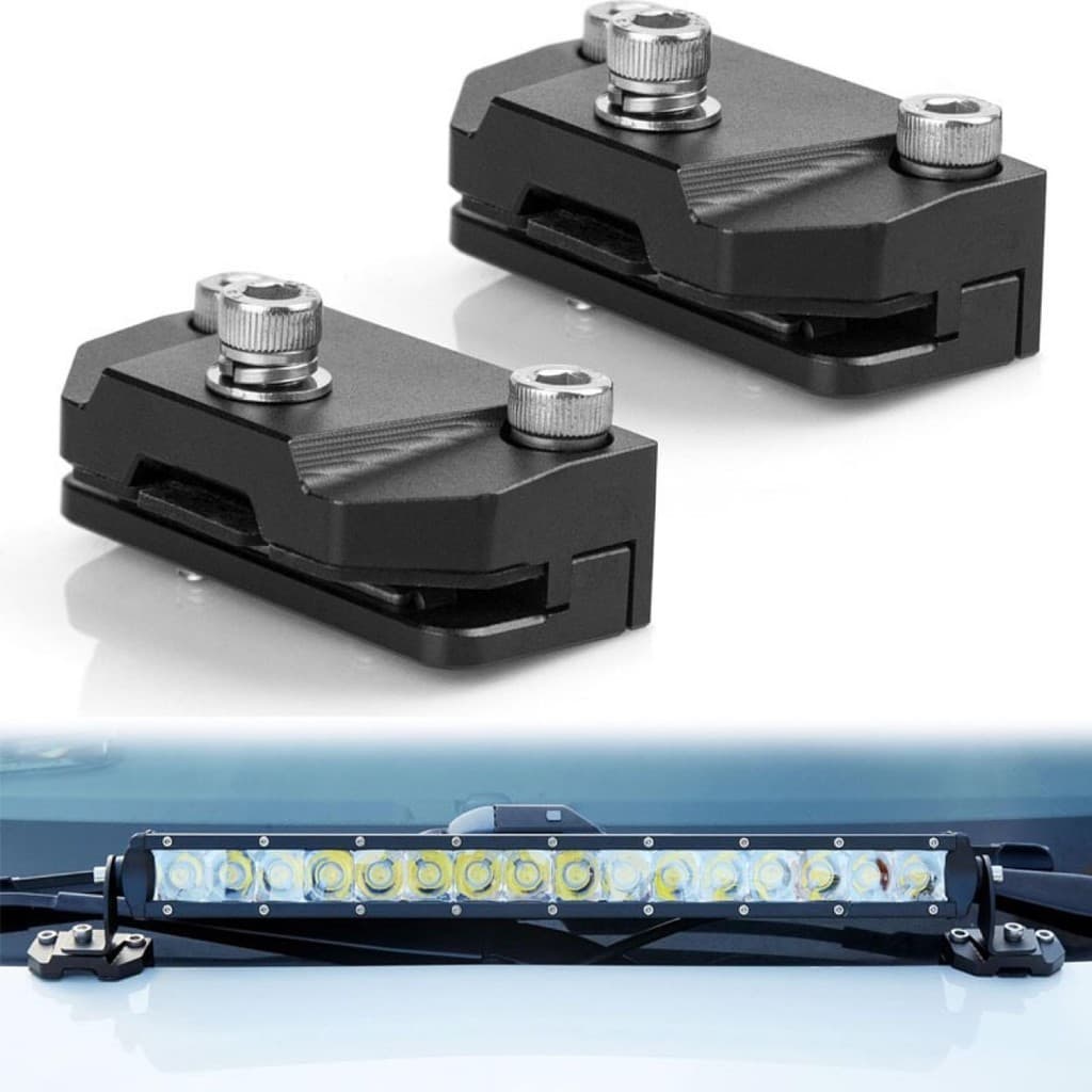 Suporte universal de fixação para borda do capô do carro para modificações, base para luz de trabalho, suporte de fixaçã