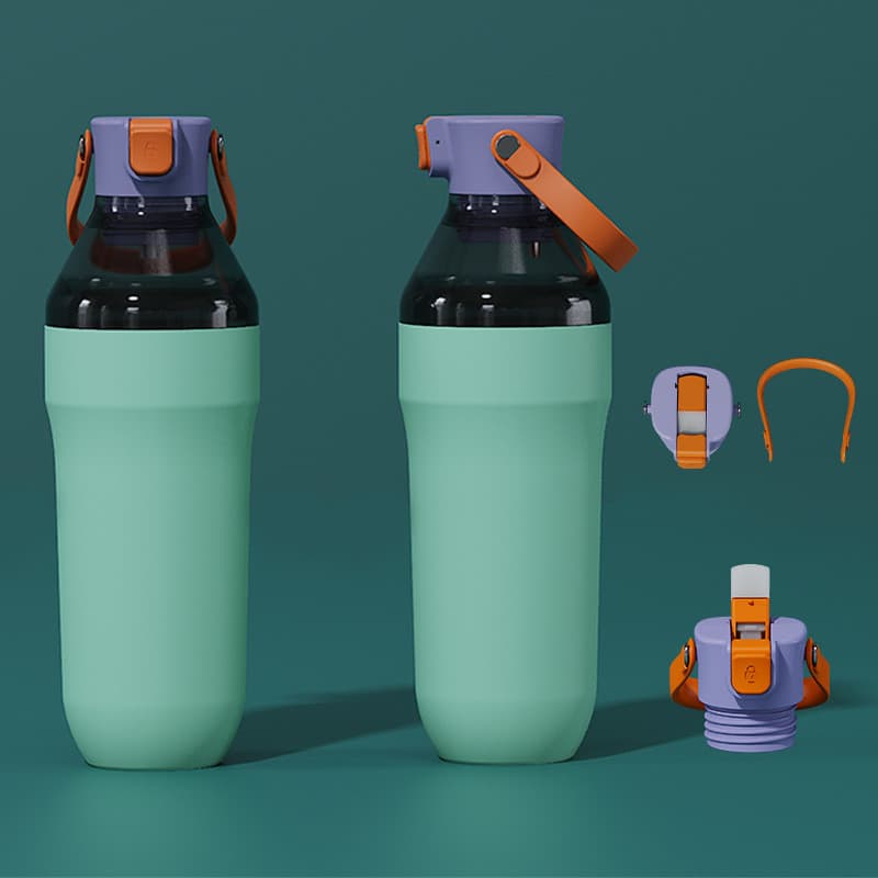 Novo estilo de alça combinada de dupla utilização, copo de água esportivo, modelo privado, estilo exclusivo, novo produt