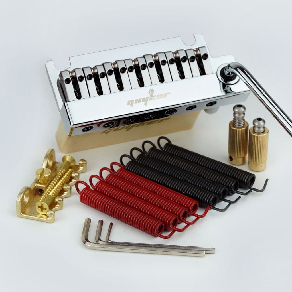 ST-Guyker Ponte Tremolo De Guitarra De 2 Pontos Sem Travamento CNC Usinagem Double Shake 7 Cordas