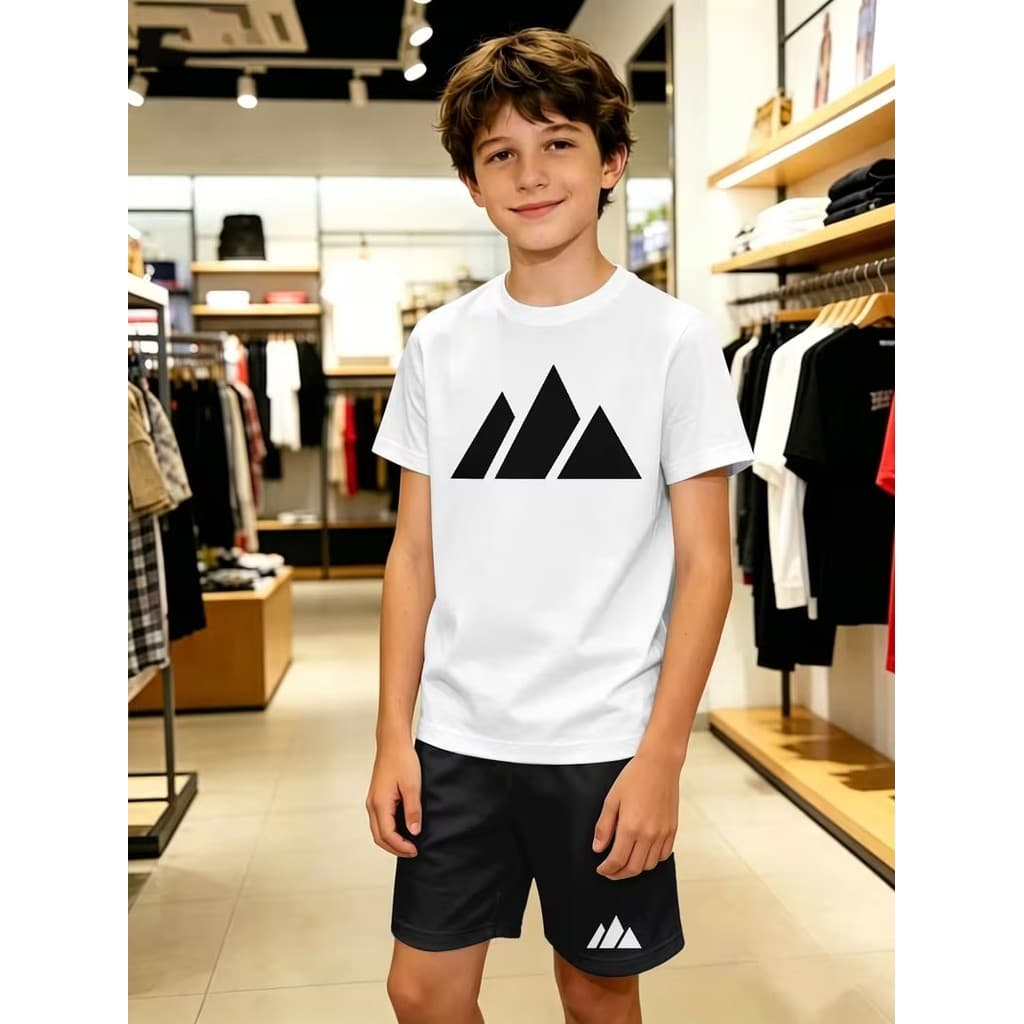 Camiseta Infantil Pico Da Montanha - Estampas Exclusivas para Crianças 100% Algodão Unissex Menino E Menina