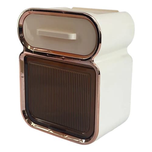 Porta Papel Higiênico Design Sofisticado Dourado Elegante Bege E Dourado