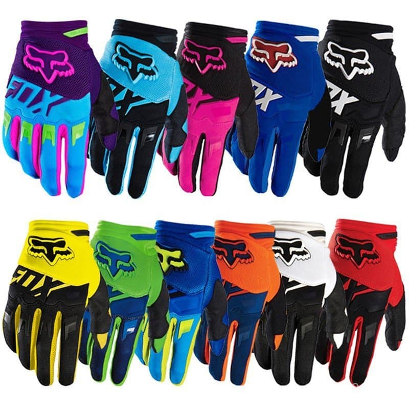 11 Cores FOX Colorful Motocross Off-Road Luvas De Ciclismo Resistentes Ao Desgaste