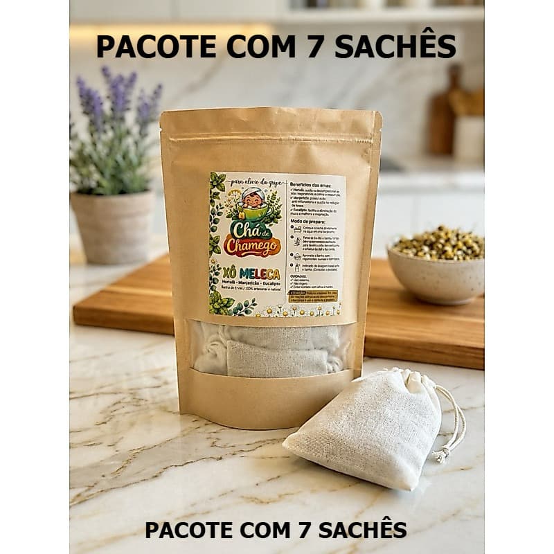 Xô Meleca – Banho Descongestionante Natural para bebês (7 unidades)