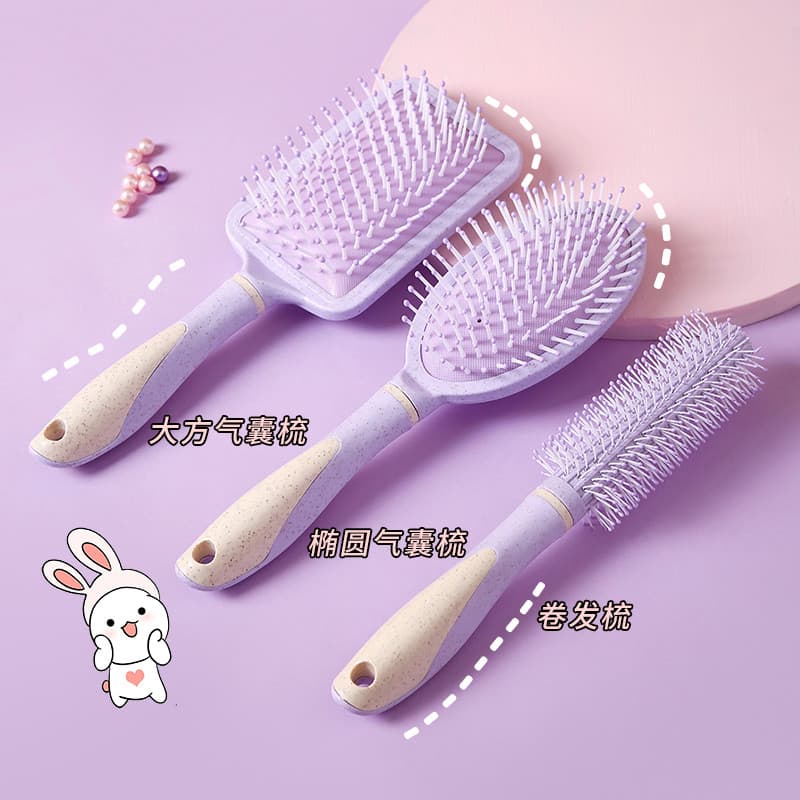 Saco de ar pente pão pente grande placa pente massagem pente doméstico cabelo senhoras especial cabelo longo almofada ar