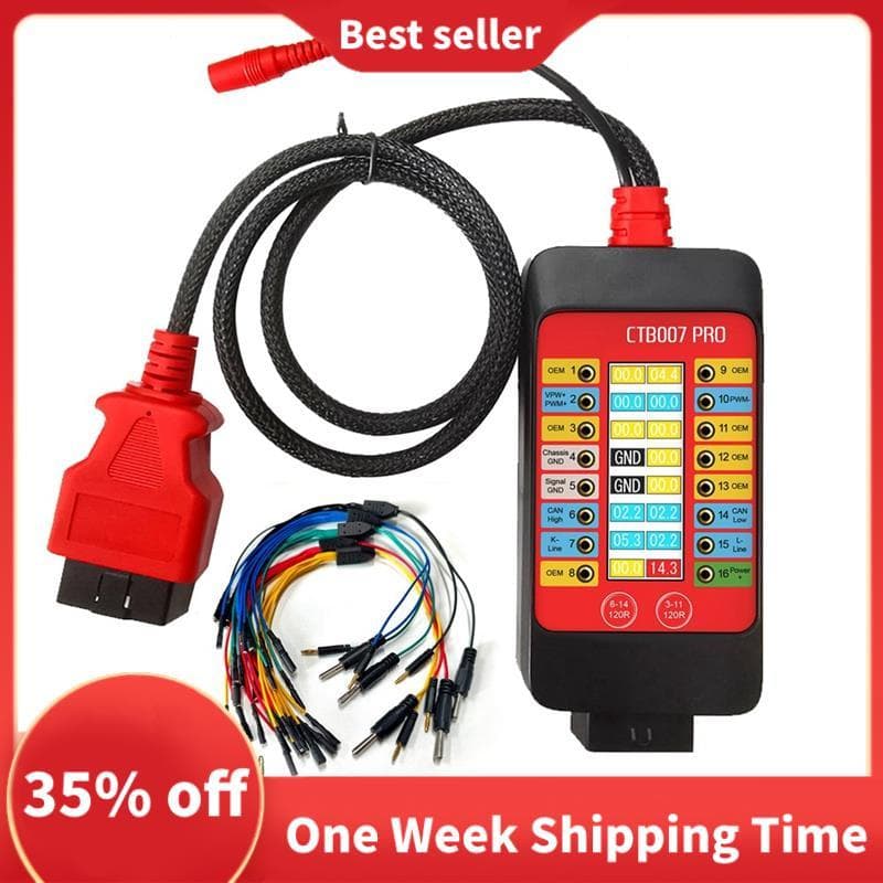 Caixa De Fuga PRO OBD2 Com Display LCD Digital Vrms CTB007 , Ferramenta De Teste ECU , Diagnóstico Automotivo , Testador