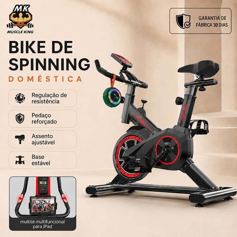 Ebuy Sports Bicicleta Bike Ergometrica Spinning Academia Fitness Profissional 120kg volante 10kg