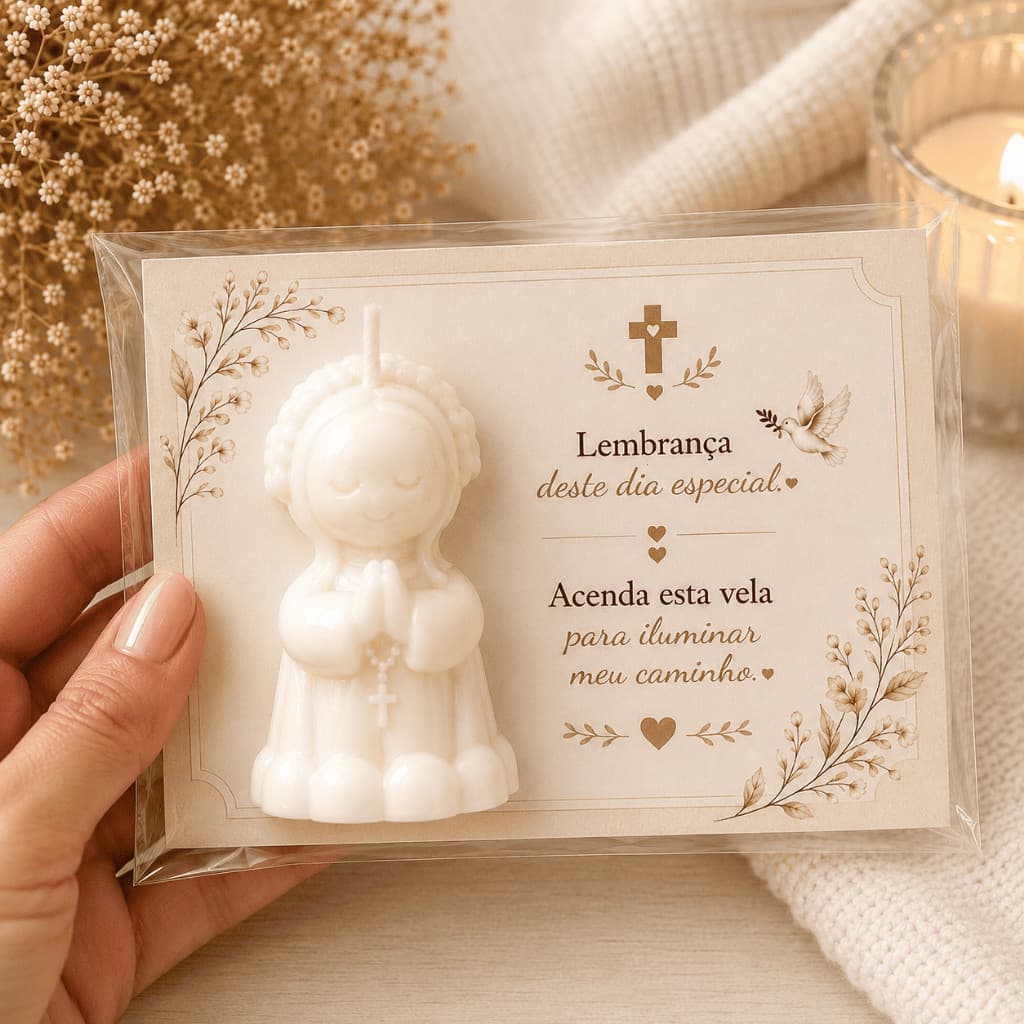 Kit 50 Vela Leão Safari Chá Revelação Vela Aromática - LEMBRANCINHA (LEÃO VELAS)
