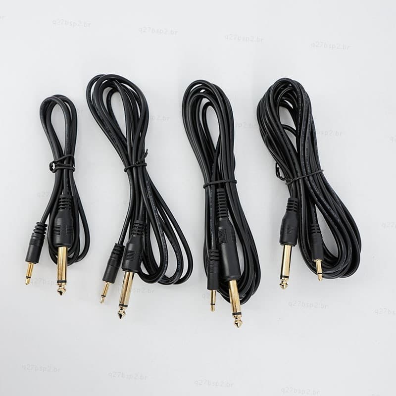 Cabo De Áudio Macho Banhado A Ouro 6.5 Mm 6.35 3.5 Mono Jack Plug Fio Para Dispositivo BR27B2
