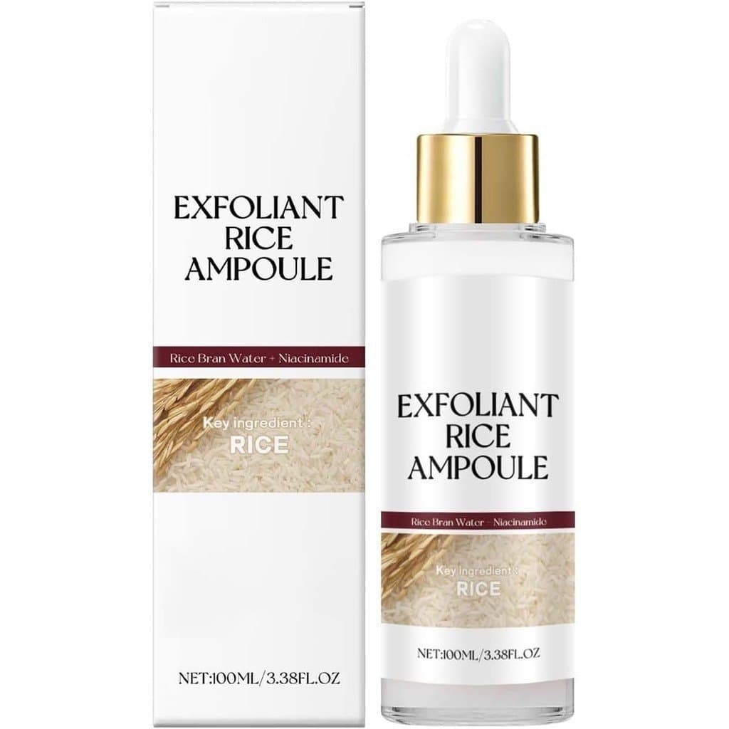 Peel Shot Glow Rice Ampoule Duo, sérum de arroz branco e sérum de arroz preto, esfolia suavemente, adequado para rosto e