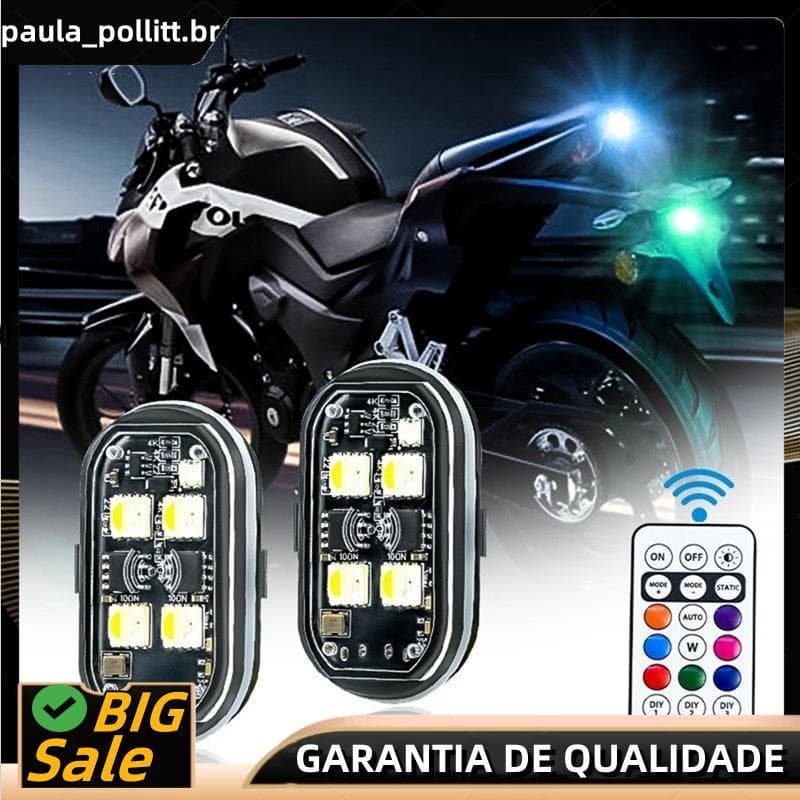 Luz De Navegação Para Drone , 2 Peças , Sem Fio , LED , Luzes Estroboscópicas , 8 Cores , Decoração De Carro , Atmosfera