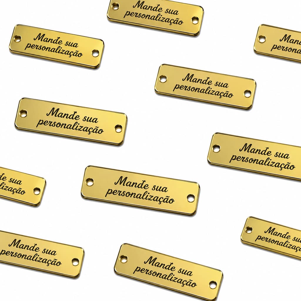 Kit tag 70 unidades 3x1 Personalize ou Você é especial Acrílico espelhado