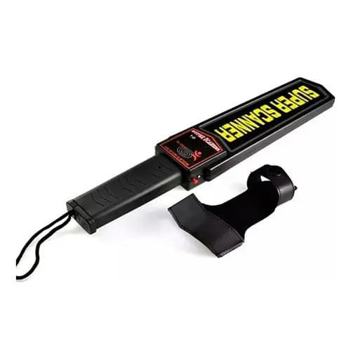 Detector De Metais Profissional Scanner Segurança Preto