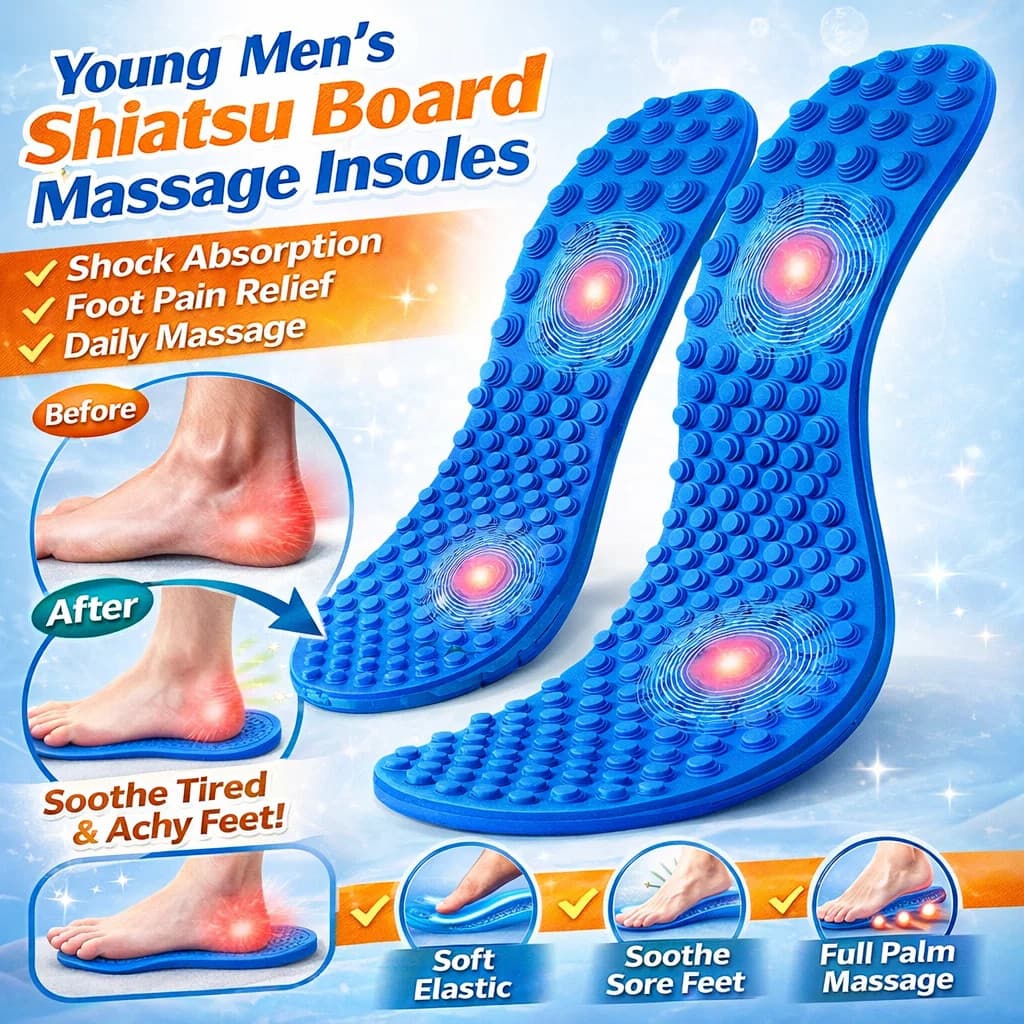 【Massagem Shiatsu】Plantilla De Masaje Para Jóvenes, Palmilhas/Ativar/Circulação
