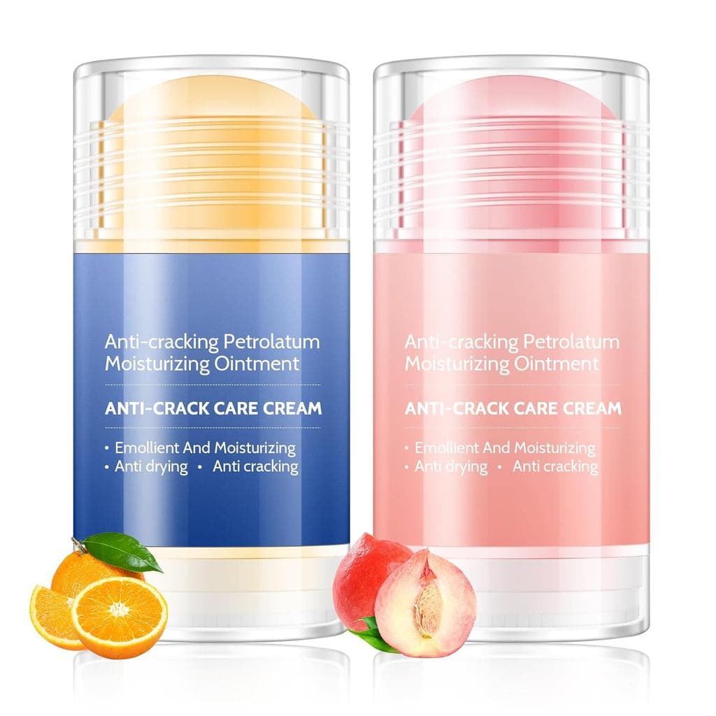 2 Unidades de Creme para Prevenção de Rachaduras nos Pés, Bálsamo Hidratante para Pés e Mãos, Remove Pele Morta, Suaviza